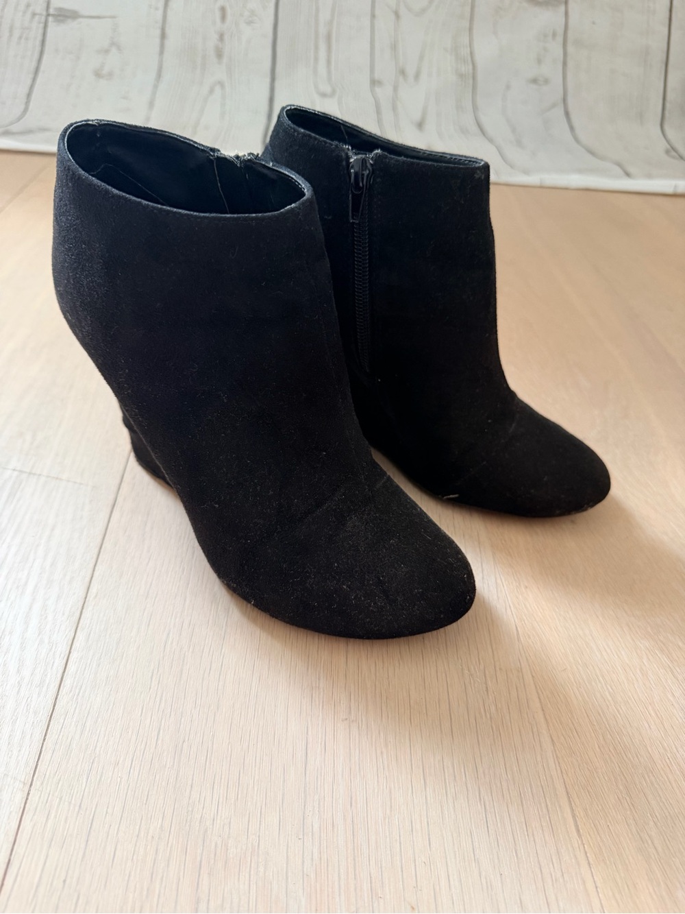 Women’s Black Wedge Ankle Boots